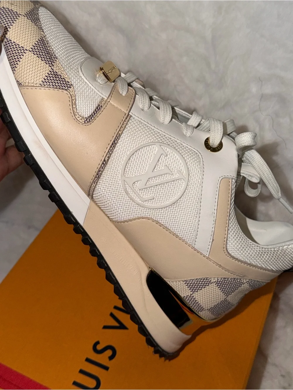 Louis Vuitton Damier Azur Runaway Sneakers- SIZE 39